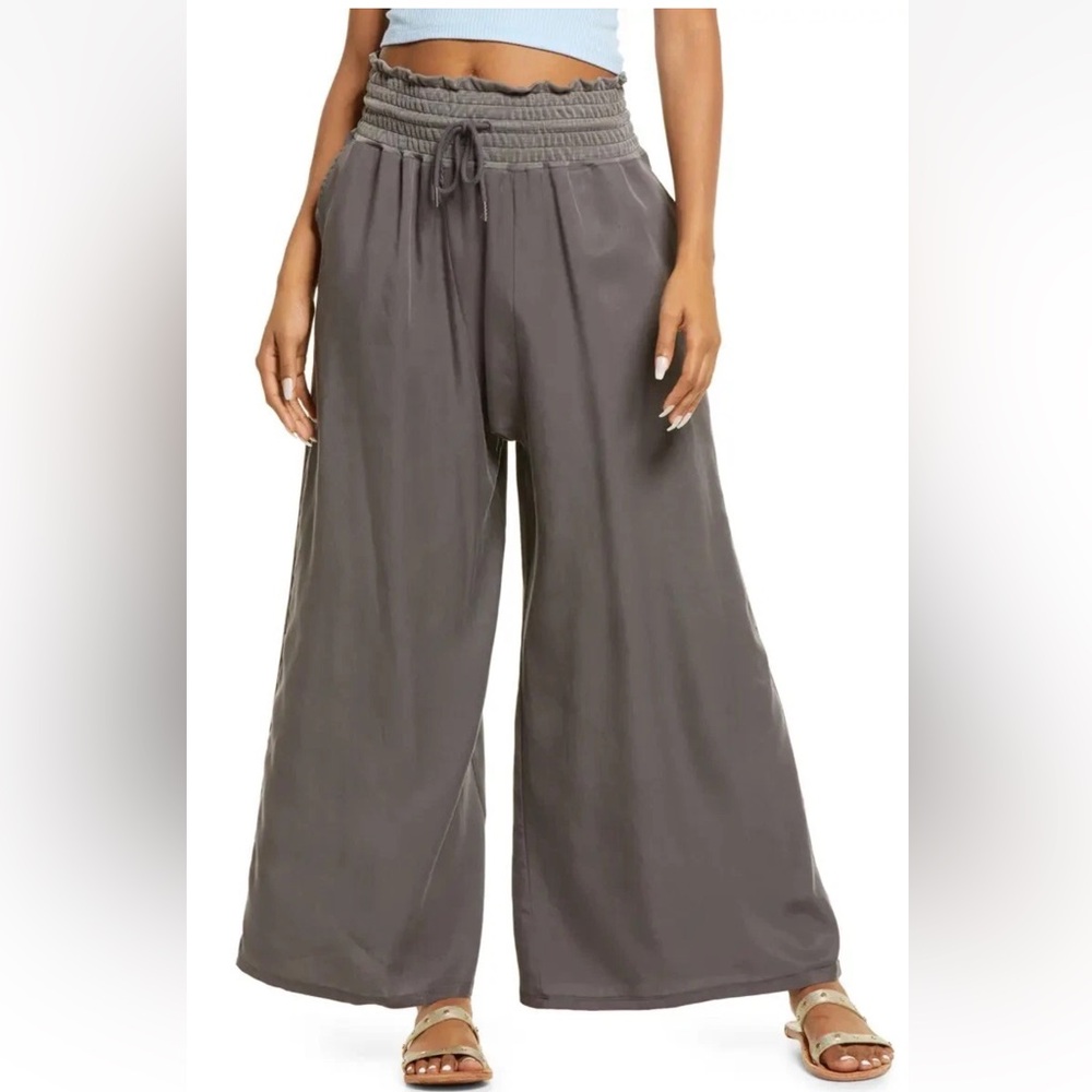 Free People FP Movement Mia Wide Leg Twill Pants W2142 Sz M